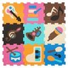 Mata edukacyjna piankowe puzzle 90 x 90 x 1cm - pianka EVA - wzór: instrumenty Mata edukacyjna piankowe puzzle 90 x 90 x 1cm - pianka EVA - wzór: instrumenty